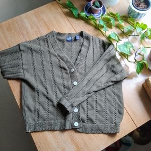 Olive green vintage gap cardigan
